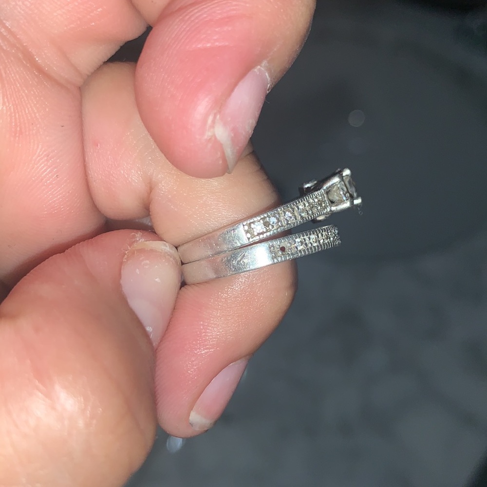 Engagement ring 💍 size 7 (925 silver ) missing stone - Picture 6 of 6